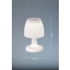 FHL easy Barletta Lámpara de mesa LED Blanca, 1 luz, Cambia de color