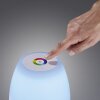 FHL easy Barletta Lámpara de mesa LED Blanca, 1 luz, Cambia de color