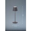 FHL easy Cosenza Lámpara de mesa LED Gris, 1 luz, Cambia de color