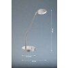 FHL easy Luna Lámpara de mesa LED Níquel-mate, 1 luz