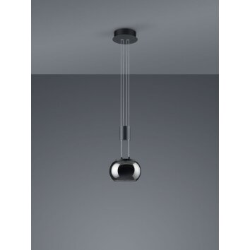 Trio Madison Lámpara Colgante LED Negro, 1 luz