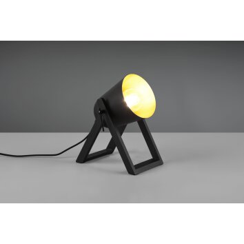Reality Marc Lámpara de mesa Negro-dorado, 1 luz Reality Marc Lámpara de mesa Negro-dorado, 1 luz