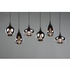 Trio Lumina Lámpara Colgante Negro, 6 luces