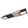 Globo CAROLINE Lámpara de Techo LED Color madera, Negro, 1 luz