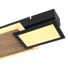 Globo CAROLINE Lámpara de Techo LED Color madera, Negro, 1 luz