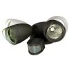 Lutec SHRIMP Aplique para exterior LED Negro, 2 luces, Sensor de movimiento