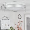 Subles Lámpara de Techo LED Blanca, 1 luz, Sensor de movimiento