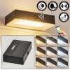 Seilhac Luminaria de pared solar LED Negro, 1 luz, Sensor de movimiento