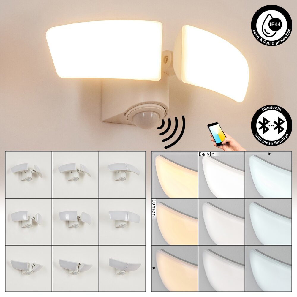 Carnetin Aplique para exterior LED Blanca, 2 luces main product photo