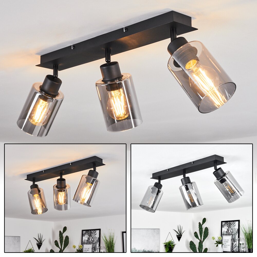 Hunouri Lámpara de Techo Negro, 3 luces main product photo