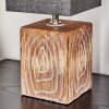 Francillon Lámpara de mesa Marrón, Cromo, Color madera, 1 luz
