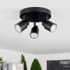Nestavel Lámpara de Techo LED Negro, 3 luces