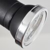 Lanrigan Lámpara de Techo LED Cromo, Negro, 1 luz