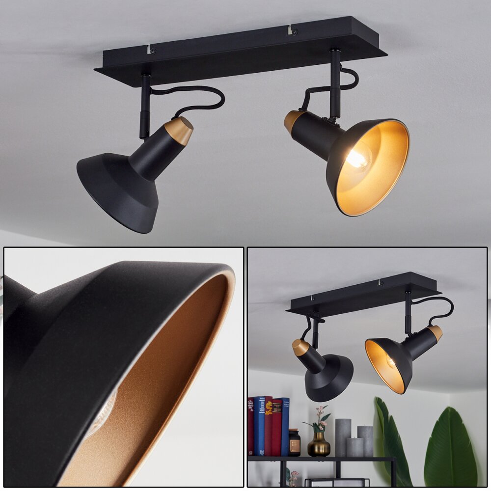 Vouzy Lámpara de Techo Negro, 2 luces main product photo
