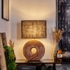 Francillon Lámpara de mesa Marrón, Cromo, Color madera, 1 luz