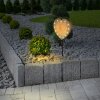 Globo HERZ Lámpara solar LED Color madera, 13 luces