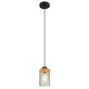 Globo FINCA Lámpara Colgante Crudo, Negro, 1 luz