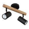 Globo HERTI Lámpara de Techo Marrón, Negro, 2 luces