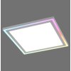 Leuchten-Direkt EDGING Lámpara de Techo LED Blanca, 1 luz, Mando a distancia