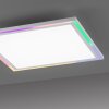 Leuchten-Direkt EDGING Lámpara de Techo LED Blanca, 1 luz, Mando a distancia