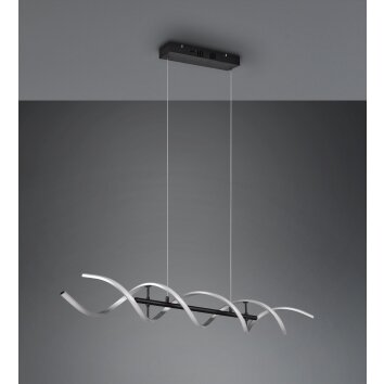 Trio Sequence Lámpara Colgante LED Aluminio, Negro, 1 luz