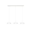 Trio Tray Lámpara Colgante LED Blanca, 3 luces