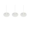 Trio Tray Lámpara Colgante LED Blanca, 3 luces