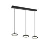 Trio Tray Lámpara Colgante LED Negro, 3 luces