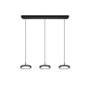 Trio Tray Lámpara Colgante LED Negro, 3 luces