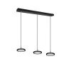 Trio Tray Lámpara Colgante LED Negro, 3 luces