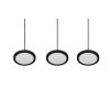 Trio Tray Lámpara Colgante LED Negro, 3 luces