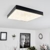 Mentque Lámpara de Techo LED Negro, 1 luz