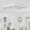 Mentque Lámpara de Techo LED Blanca, 1 luz