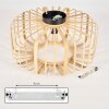 Oravi Lámpara de Techo Madera clara, 1 luz