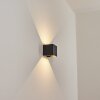 Tamarin Aplique para exterior LED Negro, 2 luces