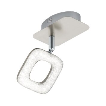 Eglo LITAGO CRYSTAL Foco LED Aspecto de cristal, Níquel-mate, 1 luz