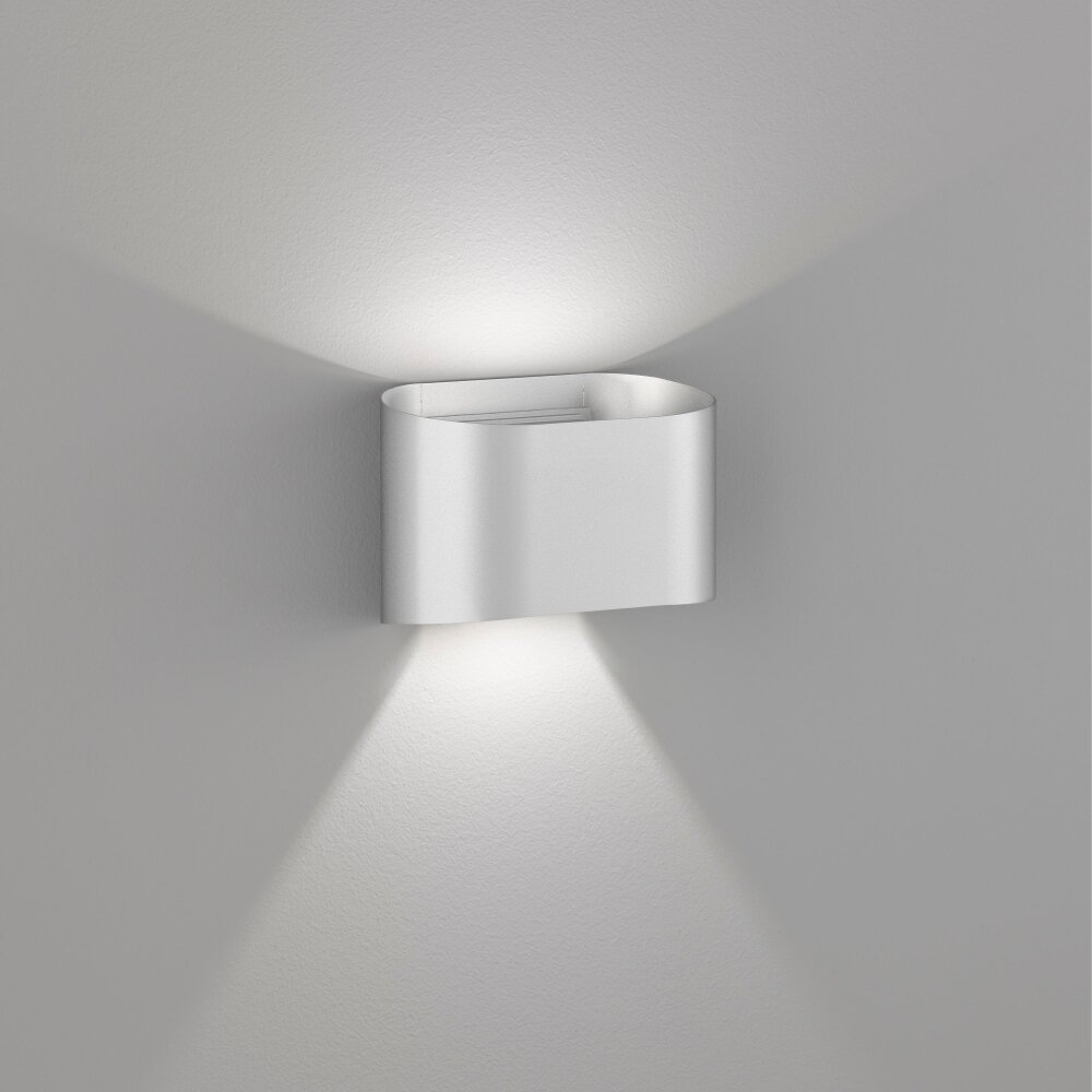 Fischer & Honsel Wall Aplique LED Plata, 2 luces main product photo