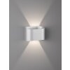 Fischer & Honsel Wall Aplique LED Plata, 2 luces