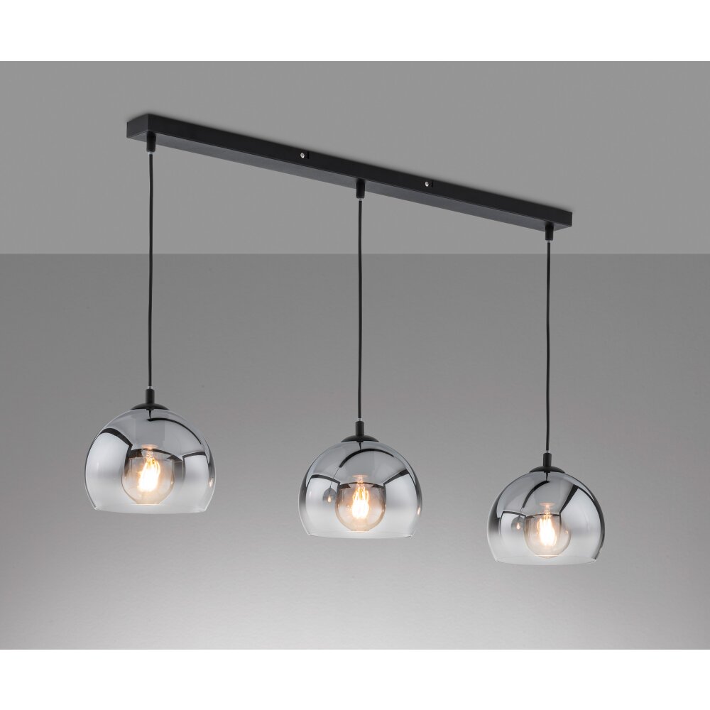 Fischer & Honsel Amos Lámpara Colgante Negro, 3 luces main product photo