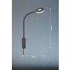 Fischer & Honsel Cama Aplique LED Negro, 1 luz