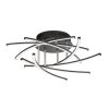 Fischer & Honsel Cross TW Lámpara de Techo LED Negro, 7 luces, Mando a distancia