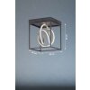 Fischer & Honsel Gisi Lámpara de Techo LED Negro, 1 luz, Mando a distancia