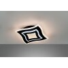 Fischer & Honsel Gorden Lámpara de Techo LED Negro, 1 luz, Mando a distancia