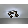 Fischer & Honsel Gorden Lámpara de Techo LED Negro, 1 luz, Mando a distancia