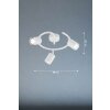 Fischer & Honsel Vano Lámpara de Techo Blanca, 3 luces