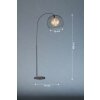 Fischer & Honsel Wire Lámpara de Pie Negro, 1 luz