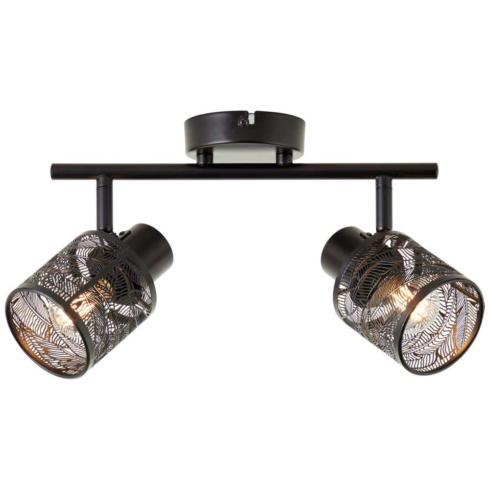 Brilliant Bano Lámpara de Techo Negro, 2 luces main product photo