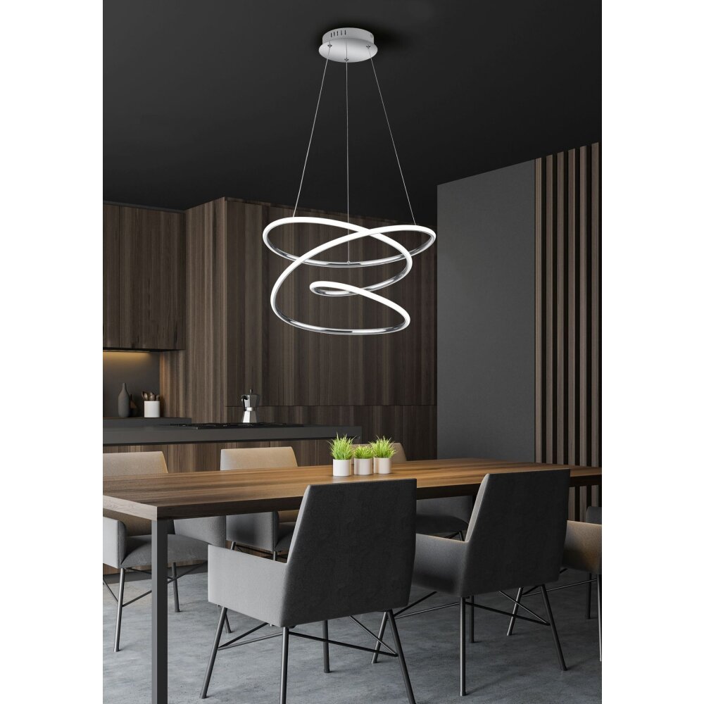 Reality Bologna Lámpara Colgante LED Cromo, 1 luz main product photo