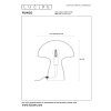 Lucide FUNGO Lámpara de mesa Naranja, 1 luz