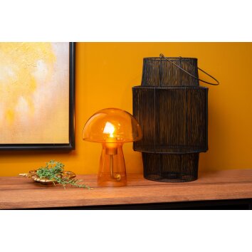 Lucide FUNGO Lámpara de mesa Naranja, 1 luz